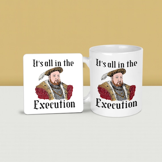 Funny Henry VIII Mug: Tudor History Gift with Optional Coaster