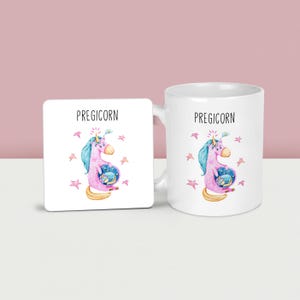 Pregicorn Mug: Funny Pregnant Unicorn Gift for Mum-to-Be