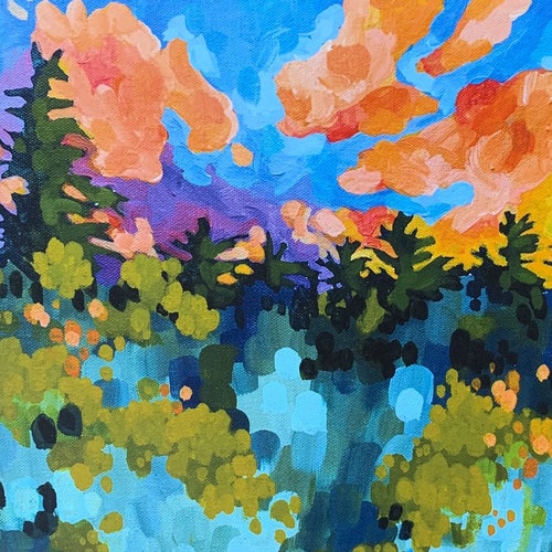 Central Oregon High Desert Juniper and Sage Sunset Landscape Etsy