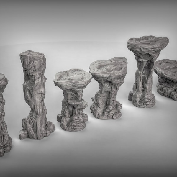 Rock platform Terrain Resin Models for Dungeons & Dragons  Board RPGs