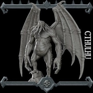 GREAT CTHULHU - epic Sized Statue | Dungeons and dragons | Cthulhu  | Pathfinder | War Gaming