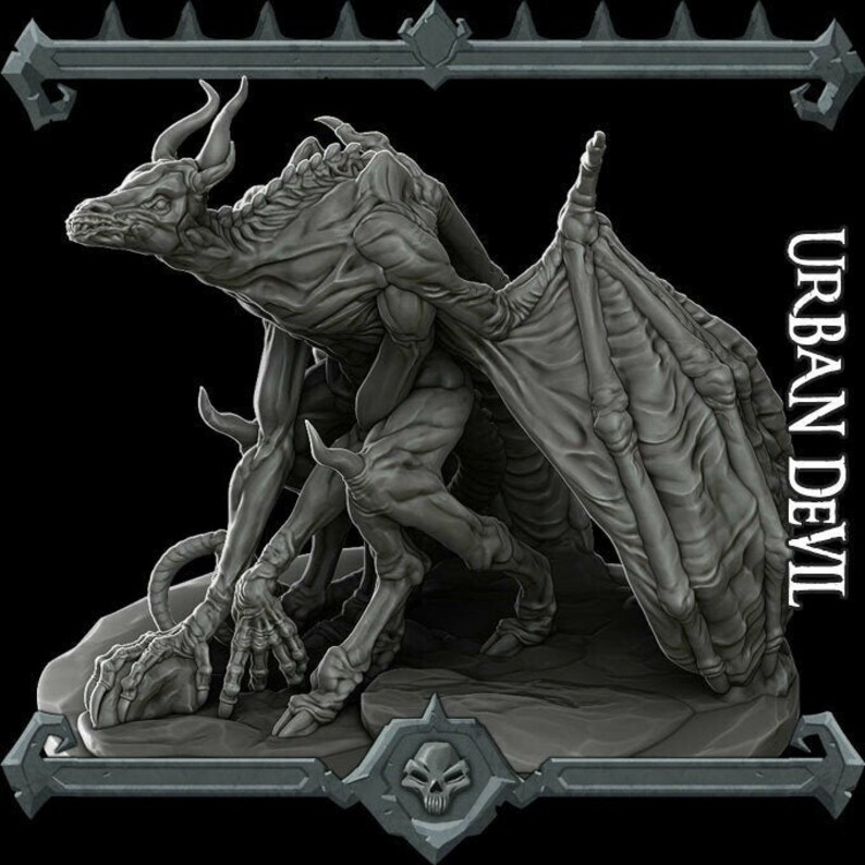 Urban Devil Resin Miniature Many Size Options dungeons image 0