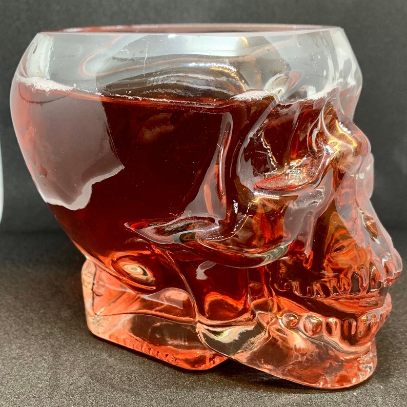 Skull Glass/candle holder 350ml / 12oz Cocktail Beer Rum Etsy