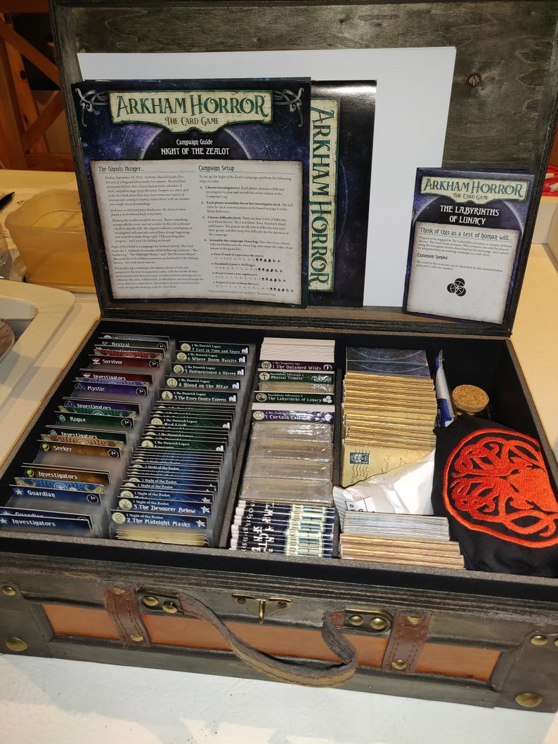 Lengua Española Divisores de caja de cubierta Arkham Horror El Juego de Cartas Tarjetas impresas únicas de alta calidad imagen 8