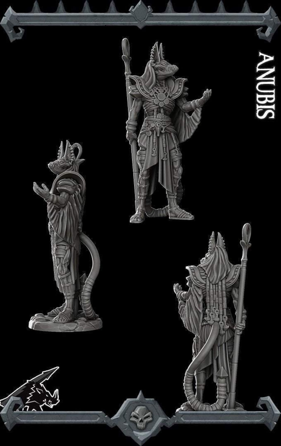 Anubis Miniature Printable