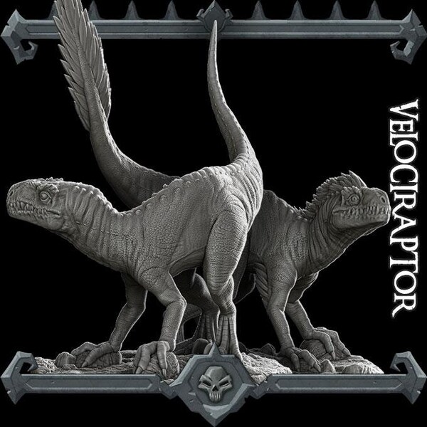 VELOCIRAPTORS  - Miniature | All Sizes | Dungeons and Dragons | Pathfinder | War Gaming