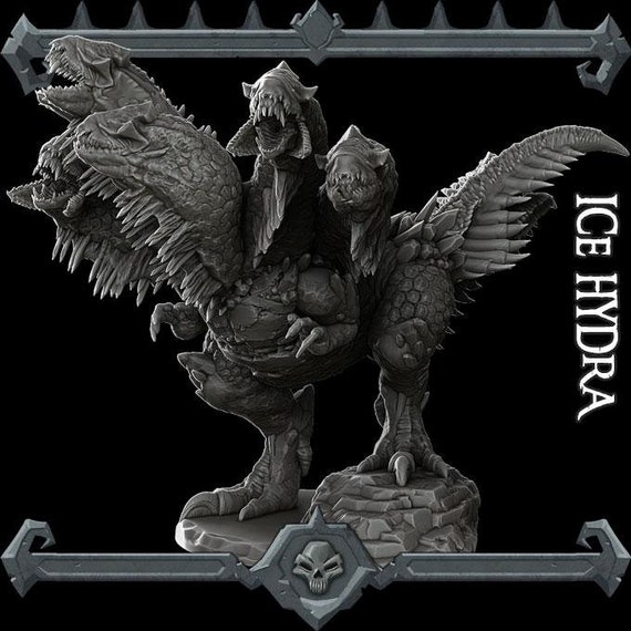 Ice Hydra Miniature Dungeons And Dragons Cthulhu 40k Etsy Ice Hydra Miniature Dungeons And Dragons Cthulhu 40k Etsy