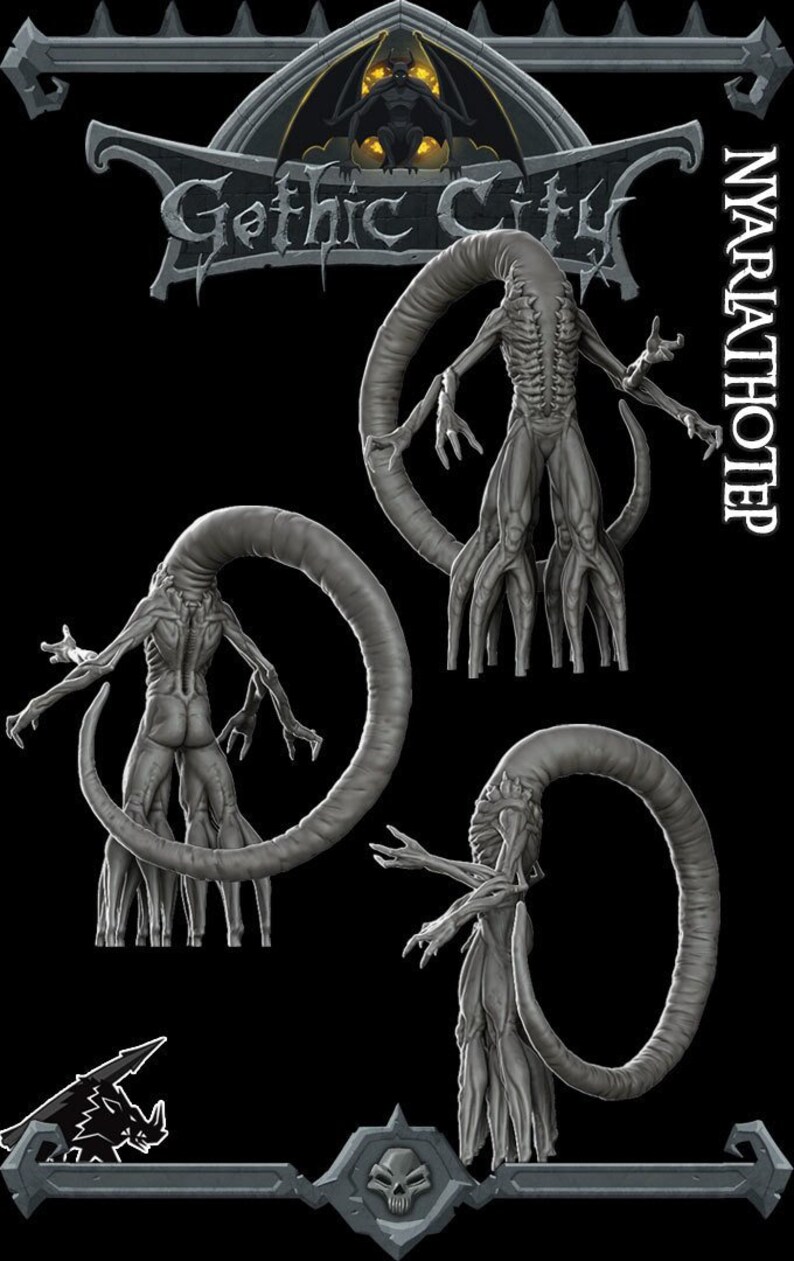 Nyarlathotep EPIC Sized Statue Dungeons and dragons Cthulhu Mythos Pathfinder War Gaming image 2