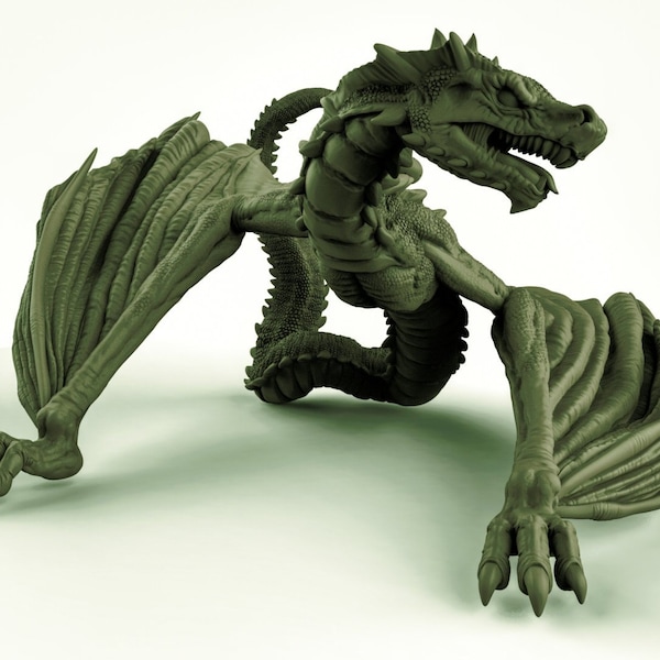 Amphiptere Dragon Resin Models for Dungeons & Dragons  Board RPGs