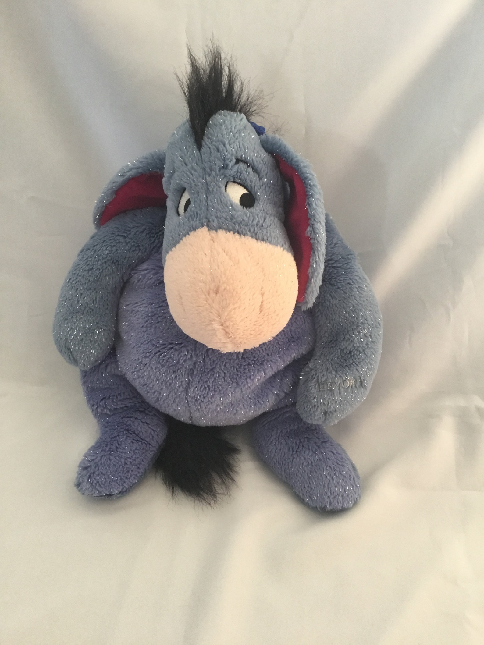 Vintage Disney Eeyore Glittery plush Backpack | Etsy