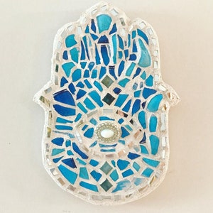 Breaking Glass 6x9 Mosaic Hamsa image 2