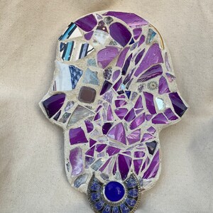 Breaking Glass 6x9 Mosaic Hamsa image 5