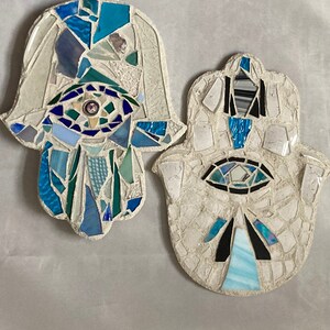 Breaking Glass 6x9 Mosaic Hamsa image 7