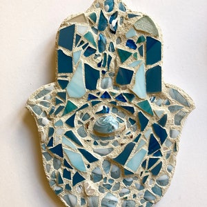 Breaking Glass 6x9 Mosaic Hamsa image 4