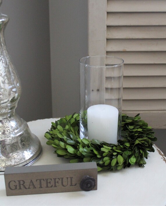 Preserved boxwood candle ring deals