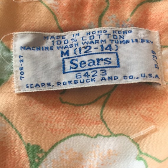 Vintage Sears Nightgown, Medium, 100% Cotton Nigh… - image 10