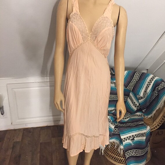 Vintage Artemis Slip, 36 Regular, Pink, Midcentury