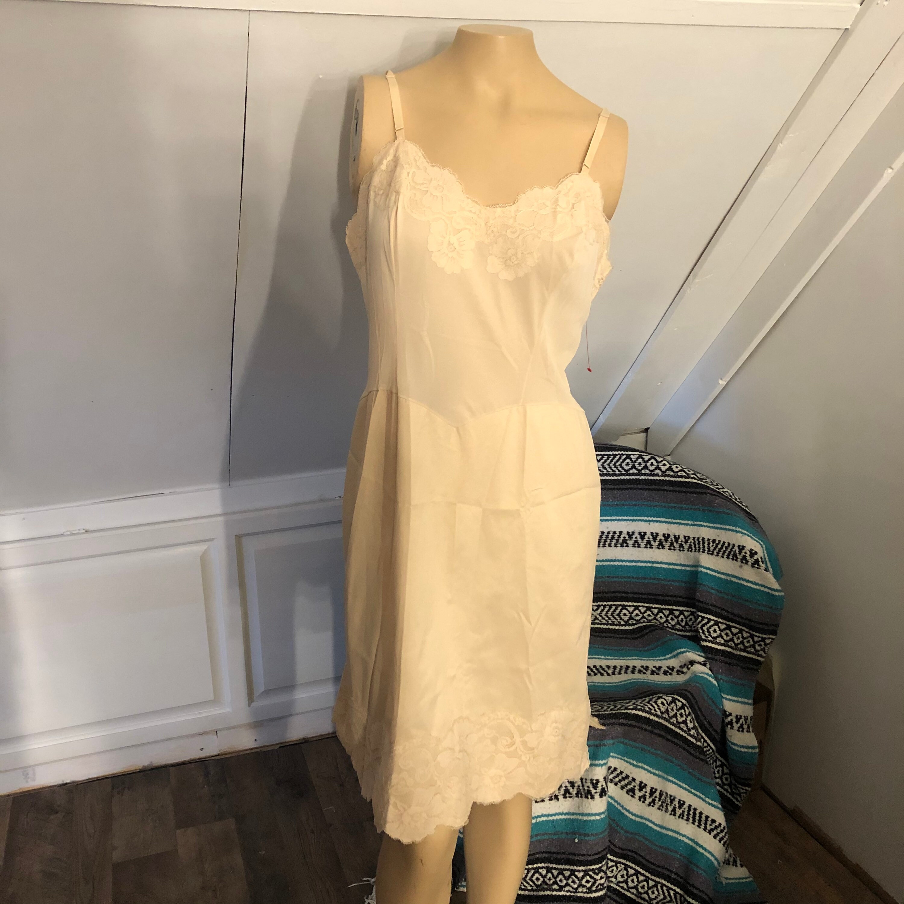 Vintage Vanity Fair Slip, 36, Nude, Dress Slip, Sustainable Lingerie