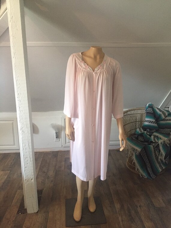 Vintage ShadowLine Housecoat, 1X Housecoat, Vintag