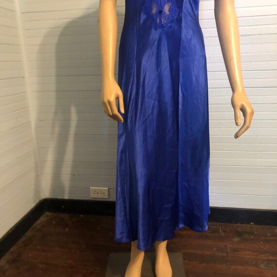 Vintage Maidenform Nightgown, Small, Blue, Polyes… - image 4