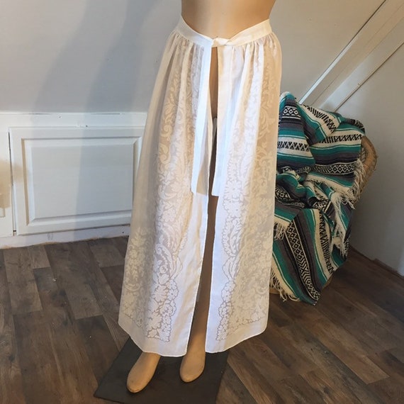 White wrap skirt clearance vintage