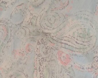 VTG Chaps Ralph Lauren Pillow Shams & Comforter Reversible Queen Paisley Pastels