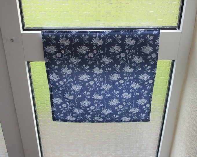 Blue Floral, letterbox, door, bag, letter, catcher, draught excluder, mail slot, cover, post, pet protector, home help, cage alternative