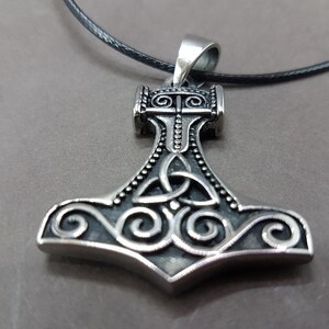 Necklace Hammer of Thor engraved