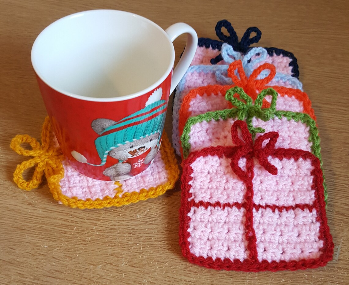 Mug Coasterhandmade Set of 6 Crochet Coasters Gift for Etsy