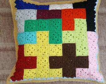 Cushion cover, Handmade crochet cushion cover