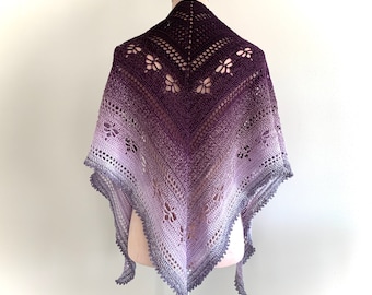 NOVITÀ!!! Modello all'uncinetto, scialle viaggiatore del tempo, ByMimzan