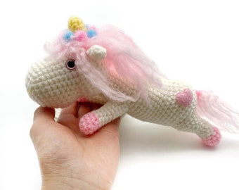 Kawaii Unicorn Plush Crochet Unicorn Amigurumi Unicorn Pastel Unicorn Doll Blyth Toy Unicorn Birthday Easter Gift For Her