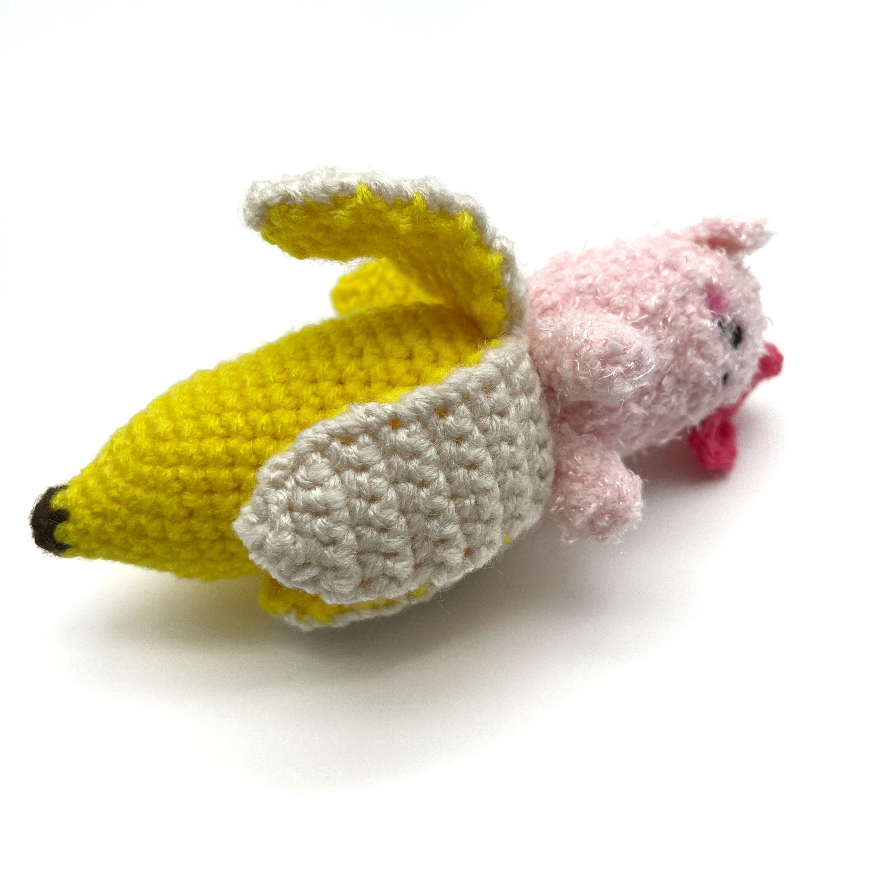 Kawaii Banana Cat Plush Amigurumi Banana Cat Crochet Cat Doll Etsy
