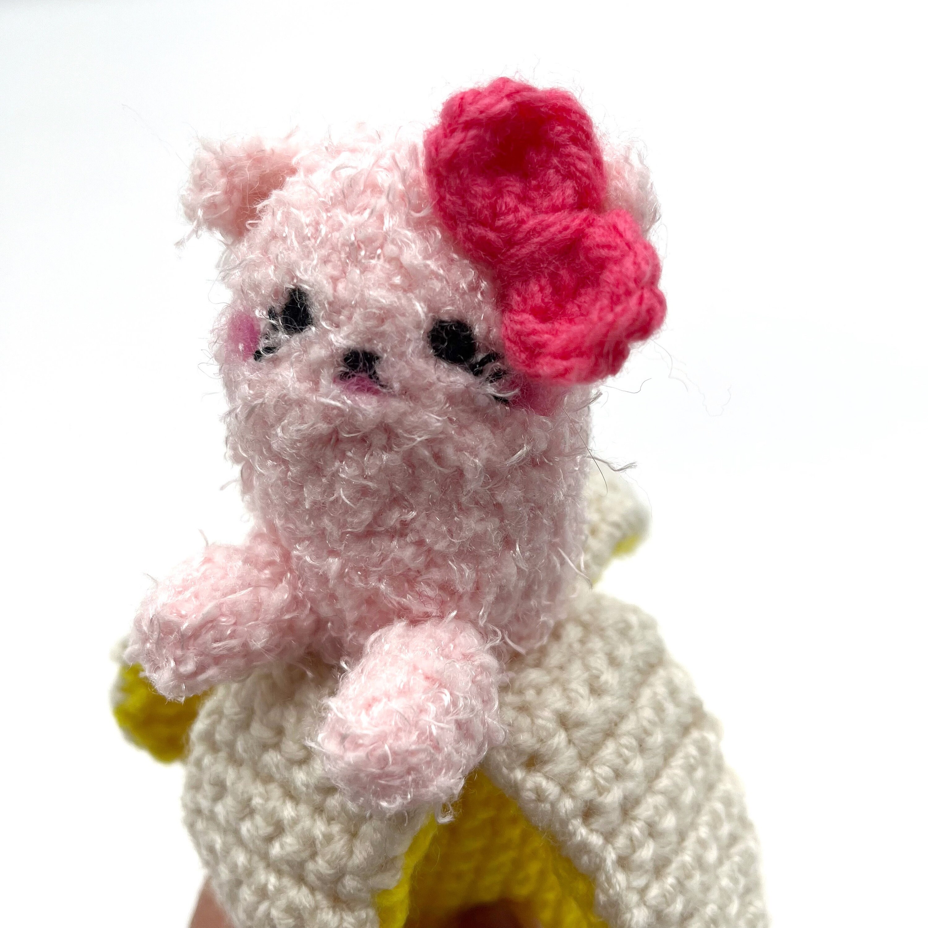 Kawaii Banana Cat Plush Amigurumi Banana Cat Crochet Cat Doll Etsy