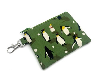 Kawaii Penguin Pouch Lip Holder Coin Purse Zipper Pouch Mini Pouch Cosmetic Pouch Earbuds Pouch Birthday Christmas Gift Stocking Stuffer