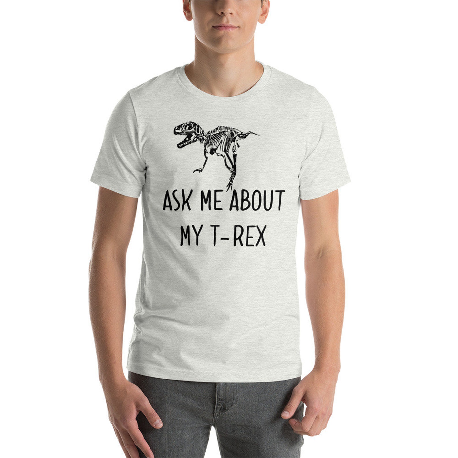 Ask me About my T REX Short-Sleeve Unisex T-Shirt | Etsy