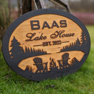 Wood house sign, Double sided or single address sign, rustic Cedar