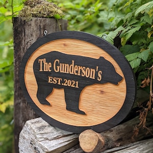 Double Sided or Single Sided Carved Wood Address Sign, Exterior Family ...