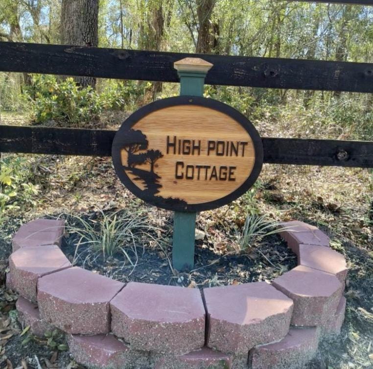 Hanging Single or Double Sided Wood Address Estate Oak Tree Sign. - Etsy