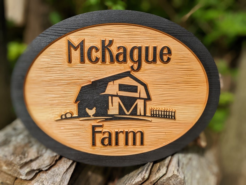 Double sided or Single sided Carved wood address sign, Exterior Family name sign engraved, farmhouse sign exterior sign outdoor wood sign image 8