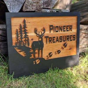 Outdoor Rustic Farmhouse Wooden Sign Personalized Rustic Natural ...