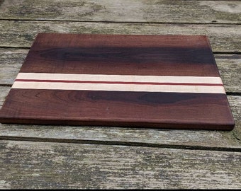 Hand crafted curly maple cutting board butcher block