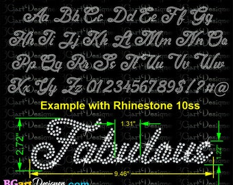 Rhinestone Template Etsy