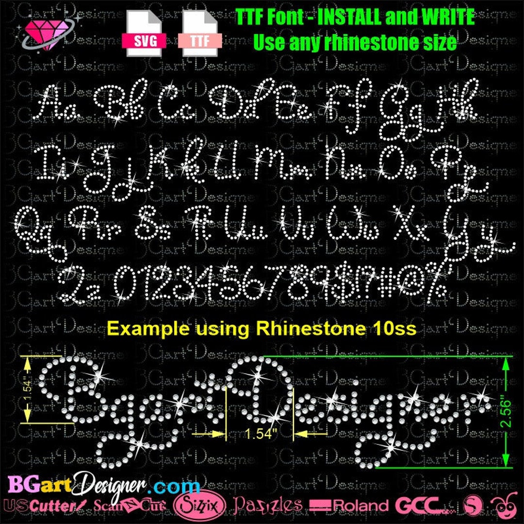 Poster Bling bling font type_letter B 