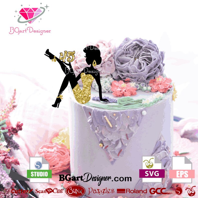 Download Sitting girl cake topper svg vector cut file for cutting ...