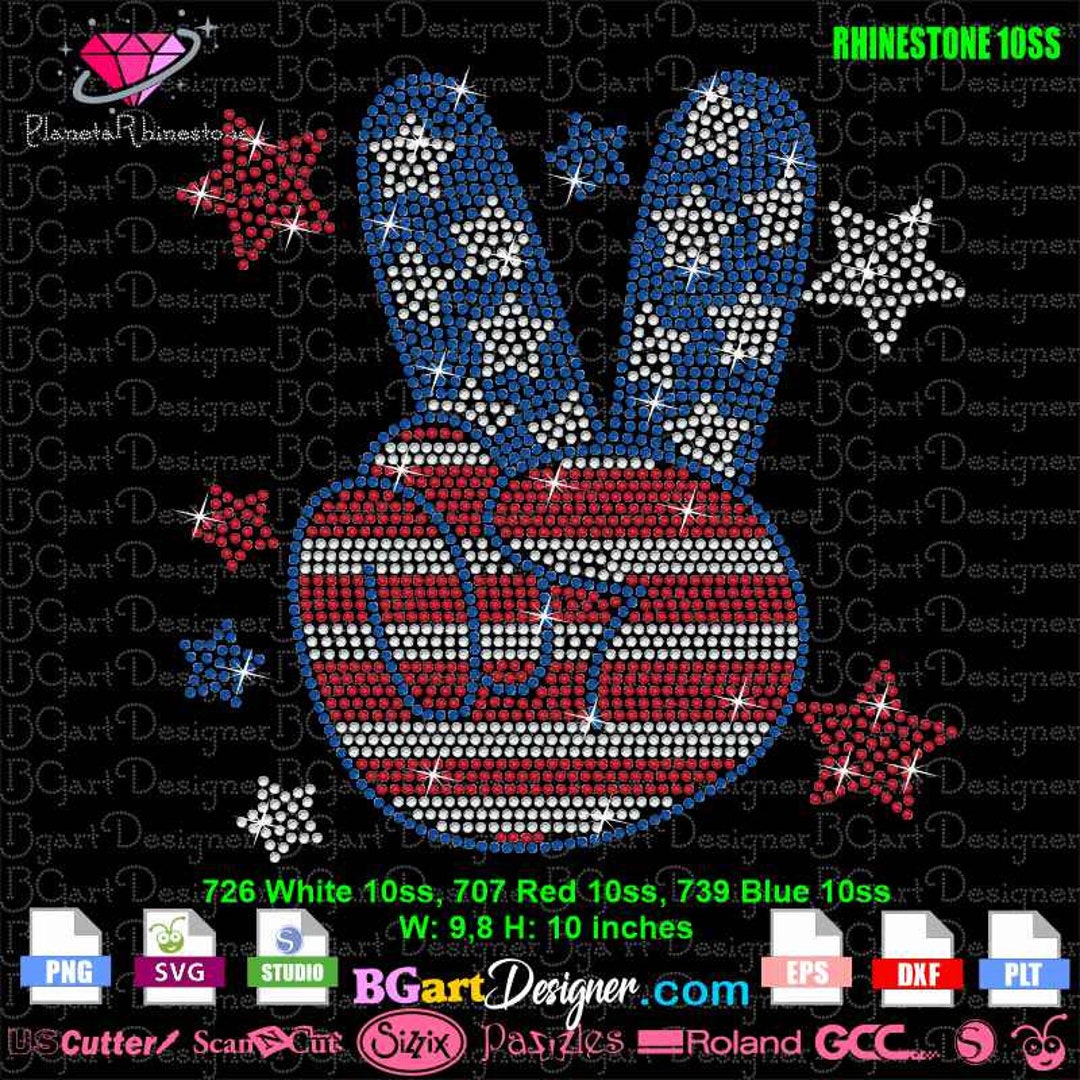 fourth of july peace hand