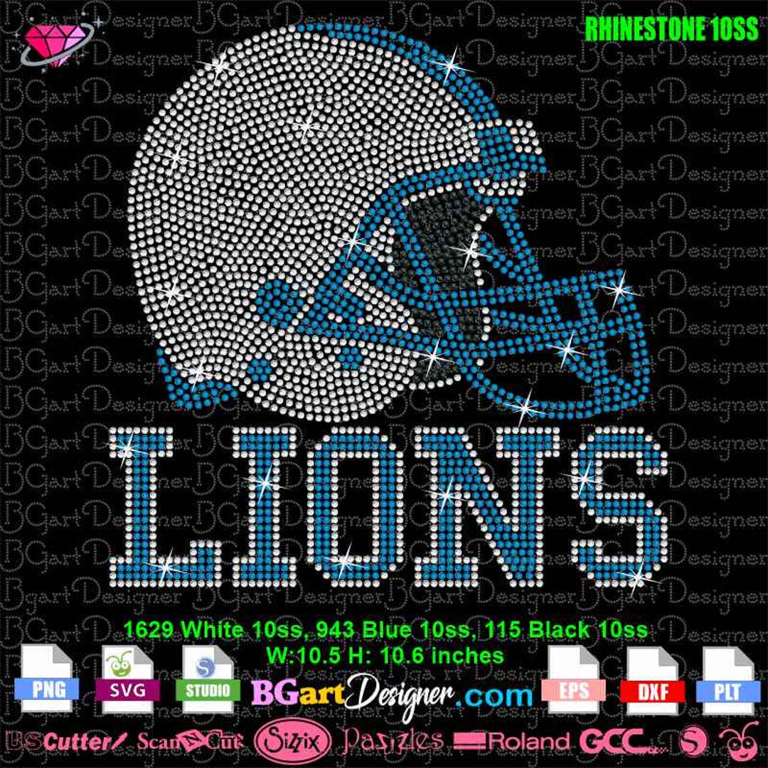 Football Helmet Rhinestone Template for DIY Crafts - SVG Eps Dxf Plt ...