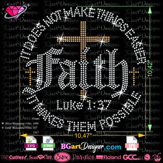 Download Bible Verse Rhinestone Template Svg Cricut Vector Cut File Etsy SVG, PNG, EPS, DXF File