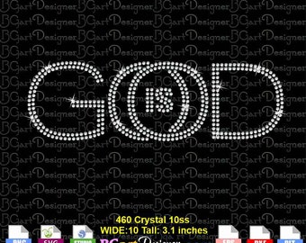 Gott ist gut Bibel Vers Strass Vorlage svg, Cricut Vektor geschnitten Datei, Silhouette Cameo, eps, Christian Quotes, Bling Glaube svg, Bibel svg