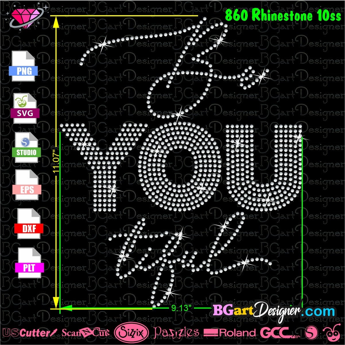 Svg Files Free Rhinestone Templates For Cricut